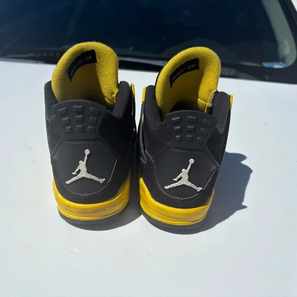 Black and Yellow Air Jordan Sneakers - Picture 3 of 3
